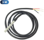 Shelly DS18B20 - hőmérséklet szenzor, vízálló, kül- és beltéri, 3m (FG3800235266403)