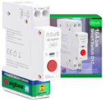 Nous D1Z - relé modul, DIN-sínes, 16A, fogyasztásmérős, Tuya Zigbee (NOUS D1Z)