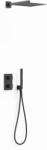 TRES Therm-Box set de duș ascuns cu termostat cu duș de ploaie negru 00635004NM (00635004NM)