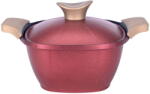 NEOKLIEN Oala patrata cu capac 24cm, Rosu (SCS24-Red)