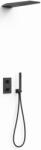 TRES Therm-Box set de duș ascuns cu termostat cu duș de ploaie negru 21135005NM (21135005NM)