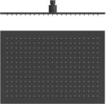 TRES Selection cap de duș 45x31.5 cm dreptunghiular negru 29963203NM (29963203NM)