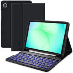 Tech-Protect Sc Pen + Keyboard Samsung Galaxy Tab A11 / Tab A9 oldalra nyíló, kitámasztható mappa tok ceruza tartóval, mágneses rögzítés, billentyűzettel, fekete - coolmobile