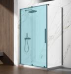 SAPHO GELCO SPIRIT BLACK 90 cm oldalfal transzparent üveggel, matt fekete GI3590B (GI3590B)