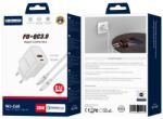 Jellico fali töltő WJ-C60 PD 20W 1xUSB-C + 1xUSB QC3.0 + USB-C - USB-C kábel Fehér - studioeszkozok