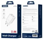 Jellico fali töltő WJ-C59 2.4A 12W 2xUSB Fehér - studioeszkozok