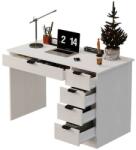  IFJÚSÁGI SZÁMÍTÓGÉPES ÍRÓASZTAL - MODERN LOFT STÍLUSÚ, 120 CM-ES, 5 Fiókkal