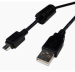  Cablu USB A tata - micro USB tata 1.8m HI-Speed cu ferita (93181-H)
