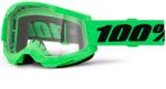  100% STRATA 2 NEW motokrossz szemüveg fluo zöld, átlátszó plexivel