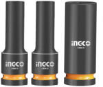 INGCO Alufelni dugókulcs készlet 3 részes 1/2" 17/19/21 mm CrMo (HKISSD12042L)