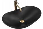 Rea Lavoar pe blat oval, negru mat 60 cm, Rea Royal (BR-26221)