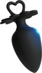 WES Dildo anal Heart Handle Black Dildo