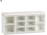 Mebel Elite Cipőszekrény 104 cm méretben, fehér színben AXEL