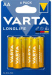 VARTA LONGLIFE Alkaline LR6/6 4106 1, 5V tartós AA ceruza elem (Varta-Longlife-LR6-6-4106)