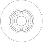TRW Disc frana ventilat fata 260X22 - PS TRW DF4364 (DF4364)