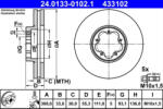ATE Disc frana ATE 24.0133-0102.1 (24.0133-0102.1) - turbochic