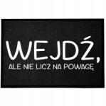TabPrint Lábtörlő Bejárati Monokróm 40X60 Divatos Ajándék Fekete Dekoráció Nyomtatás (WYCIERACZKA MODNA CZARNA HIT MONOCHROM NADRUK)