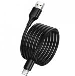 hoco. X120, USB kábel, USB-A - USB-C, (1 méter 60W 3A), fekete (Gyorstöltő)