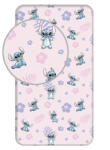 Disney Lilo és Stitch, A csillagkutya Pink gumis lepedő 90x200 cm (JFK037041) - aprotalpak