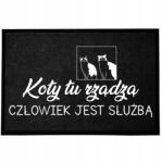 TabPrint Lábtörlő Bejárati Monokróm 40X60 Nyomtatás Divatos Dekoráció Ajándék Fekete (WYCIERACZKA NADRUK MODNA MONOCHROM CZARNA HIT)