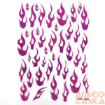  Körömdíszítő - Matrica Hy-04 - Magenta (QQS-220406)