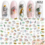  Körömdíszítő - Matrica - F652 (83052)