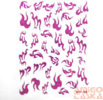  Körömdíszítő - Matrica Hy-06 - Magenta (QQS-220406)