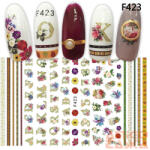  Körömdíszítő - Matrica - F423 (83051)