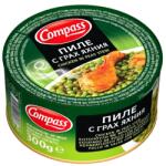 Compass Konzerv Készétel Csirke Zöldborsóval Bolgár Étel 300g