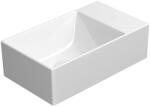SAPHO GSI Kube X kerámia mosdó 40x23 cm csiszolt alsó élekkel és Extraglaze bevonattal, fehér 94849011 (94849011)