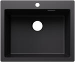 BLANCO Pleon 6 Silgranit mosogató csaplyukkal 61x51 cm lefolyókészlet nélkül , fekete 527770 (527770)