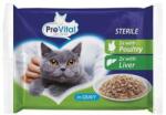 PreVital Sterile alutasakos macskaeledel, baromfi, máj ízesítéssel 4x100g