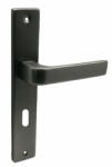 Gomboss/Perfekto Soleno ajtókilincs pajzsos Fekete 90 mm BB (50-soleno2026-10)