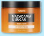 KUNDAL Cukros testradír Macadamia & Sugar Body Scrub White Musk - 550 g