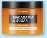 KUNDAL Cukros testradír Macadamia & Sugar Body Scrub Cherry Blossom - 550 g