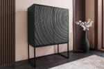 Lunaris Design magas komód Lunaris 120cm fekete mangófa