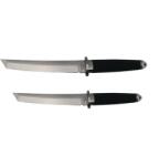 Depox Set doua cutite de vanatoare, DEPOX®, otel inoxidabil, argintiu, 36 cm, toc inclus (1101)