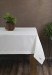 Takoy Fehér asztalterítő 140x240 cm ELLEN apró ezüst pöttyökkel és elegáns szegéllyel