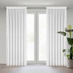 Takoy Fehér sifon függöny applikációval 80x270 cm (kész méret) flex akasztós - LORETA