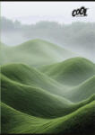 Victoria Füzet, tűzött, A4, sima, 80 lap, COOL BY VICTORIA "Green Calm - officepantry