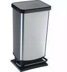 Rotho ráléphető hulladékgyűjtő 40 l, fekete metál ezüst (1754111005)