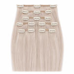 BellaHair Csatos Emberi Póthaj Classic Hamvas Világos Platinaszőke Színben 50cm (Szín #60ASH) (RC-CL-5060ASH)
