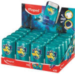 Maped Hegyező és radír display, kétlyukú, tartályos, MAPED "Connect Dragon", sárkány (CIMA049226)