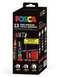 uni Dekormarker készlet, Posca fém dobozos, UNI "Posca", 13 különböző szín (CTUPC13DBV)