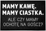 TabPrint Lábtörlő Bejárati Monokróm 40X60 Fekete Ajándék Nyomtatás Divatos Dekoráció (WYCIERACZKA HIT CZARNA NADRUK MODNA MONOCHROM)