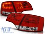 KITT Lightning LED DRL fényszórók Audi A4 Cabriolet B6 8H7 8HE (2002-2006) fekete (HLAUA4B6BCA)