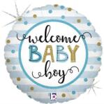 Grabo Balloons Balon Folie Welcome Baby Boy, 46 cm, 26136GH