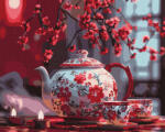 Ideyka Set pictura pe numere, cu sasiu, Ceai chinezesc, 40x50 cm (KHO5704)