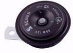 SEGER Tányérkürt fém 12V MÉLY (L) 350Hz 118dB átm. : 79mm x 50mm (55BK1200) (55BK1200K) - jarmulampa