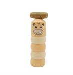 Flippy Jucarie Pentru Copii, Flippy, Hipopotam Indestructibil, 6 Piese Demontabile, +3 Ani, Roz (103634)